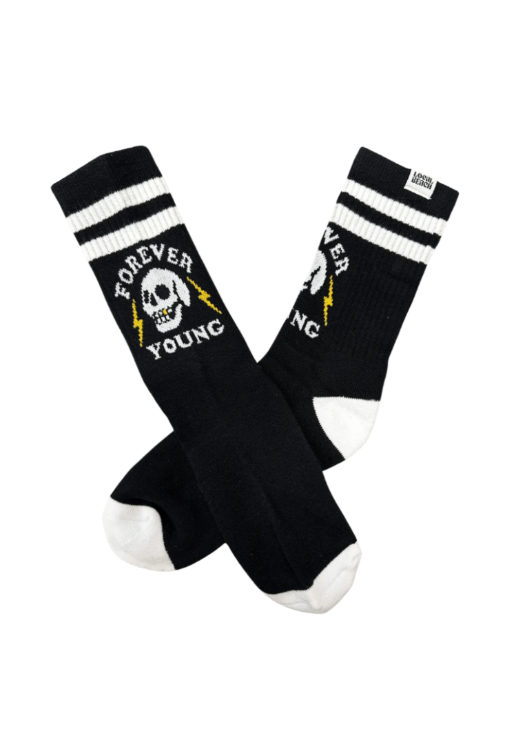 Local Beach forever young crew socks