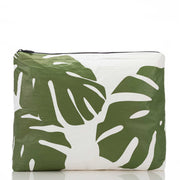 ALOHA Collection Monstera MAX Pouch in Seaweed