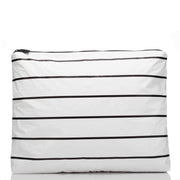 ALOHA Collection Pinstripe MAX Pouch in Black on White