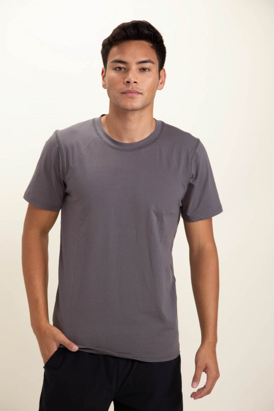 RIAN UNISEX CREW NECK TEE - GREY