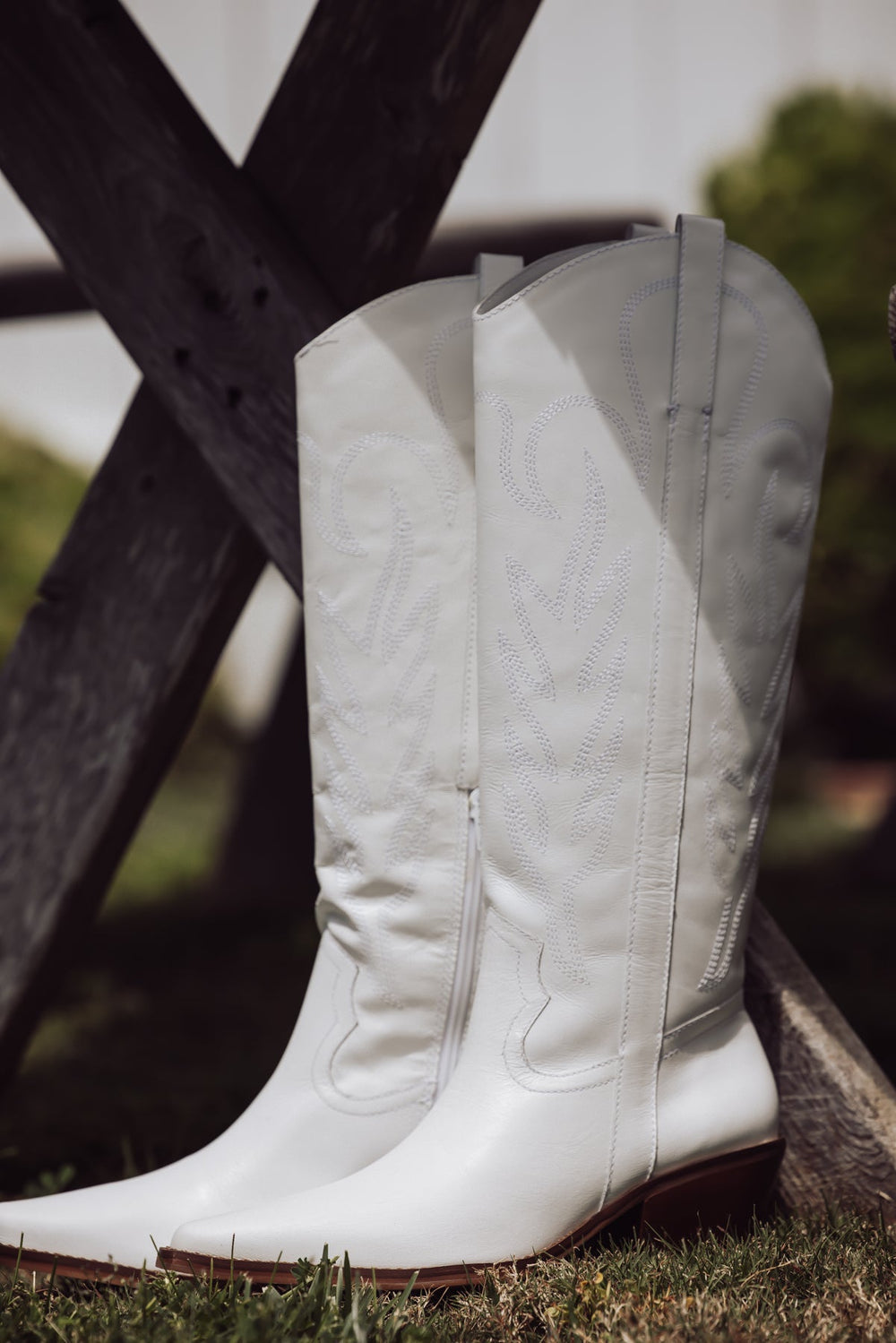 Matisse Agency Western Boot - White-MATISSE-Jayden P Boutique