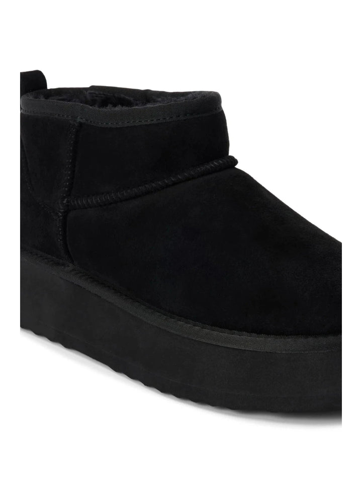 Matisse Breckenridge Platform Faux Fur Ankle Boot - Black