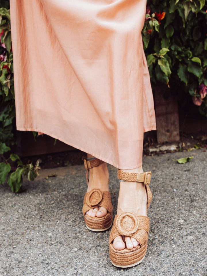 Matisse Kai Braided Wedge Sandals- Terracotta-MATISSE-Jayden P Boutique