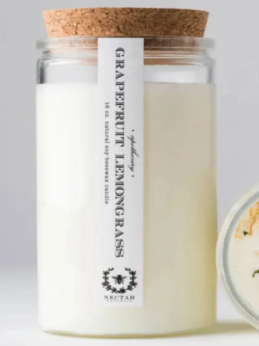 Nectar Republic - Soy Candle 16 oz - Grapefruit Lemongrass