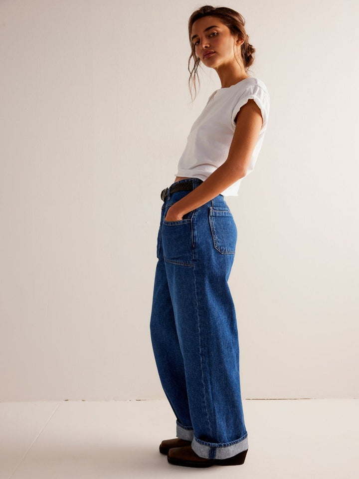 Free People - We The Free Palmer Cuffed Jeans | Jayden P Boutique