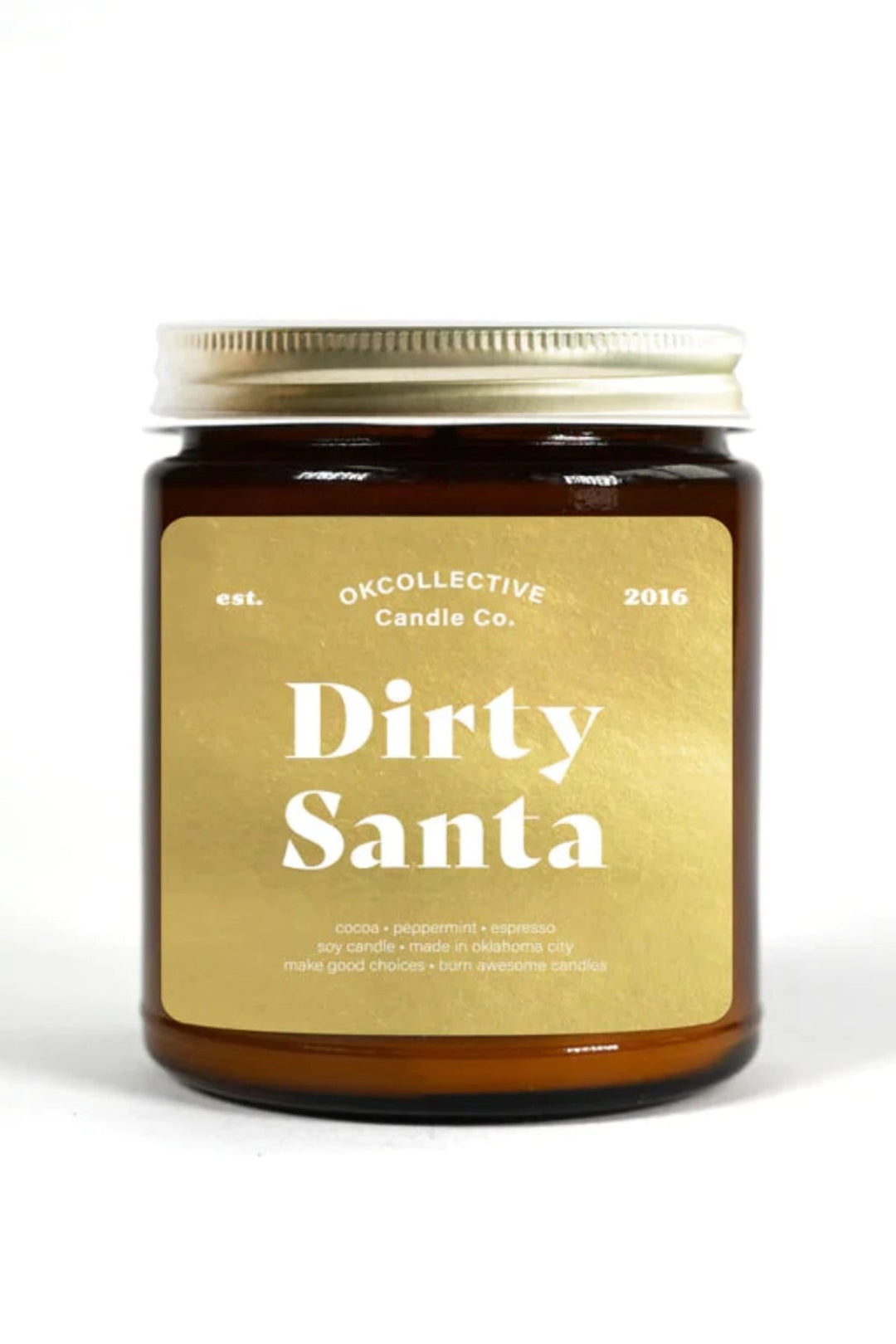 Jayden P Boutique - OkCollective Candle Co. - Holiday Soy Candles - 8oz - DIRTY SANTA