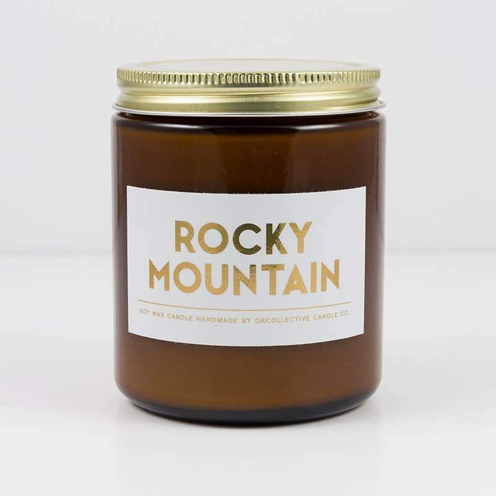 Jayden P Boutique - OkCollective Candle Co. - Holiday Soy Candles - 8oz - Rocky Mountain