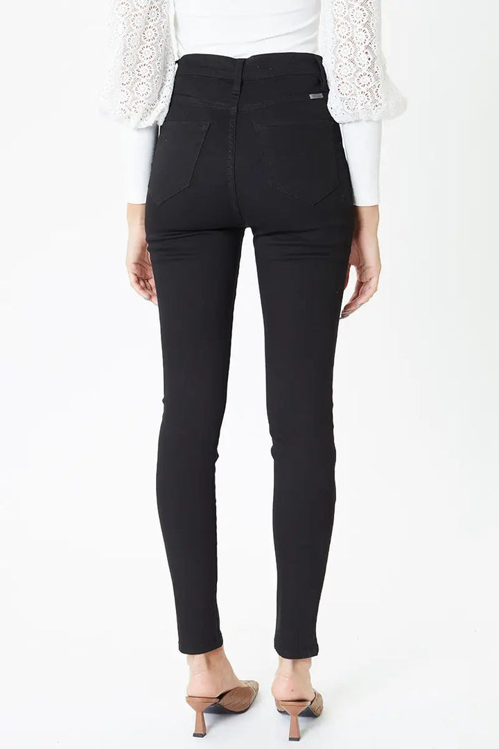 PARIS HIGH RISE SUPER SKINNY JEANS - BLACK-kan can-Jayden P Boutique