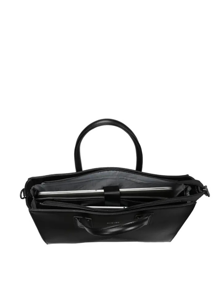 Sleek interior of the PIXIE MOOD - Greta - Recycled Vegan Work Tote Bag, perfect for work and travel organization.