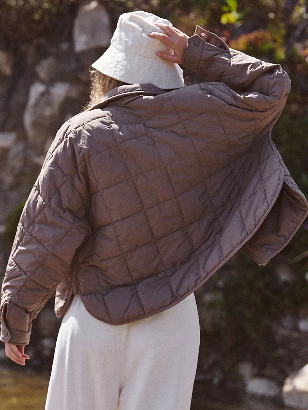 Free People Meet your new go-to outerwear: our first-ever performance puffer, designed to keep you warm, stylish, and ready for any adventure. This innovative puffer folds into its own pocket, transforming into a cozy travel pillow—perfect for planes, trains, and on-the-go lifestyles.