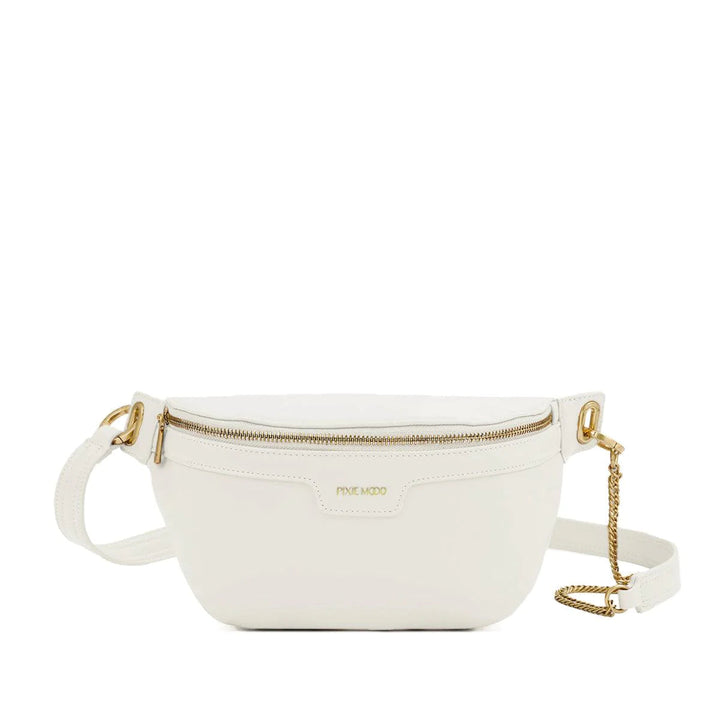 Jayden P Boutique - PIXIE MOOD - Brooklyn - Crossbody Belt Bag - Ivory / Vegan Leather