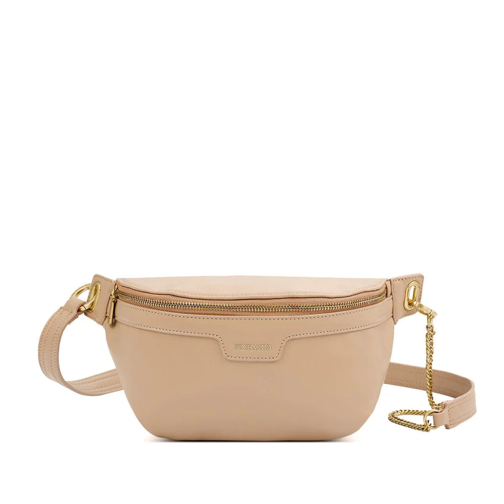 Jayden P Boutique - PIXIE MOOD - Brooklyn - Crossbody Belt Bag - Ivory / Vegan Leather