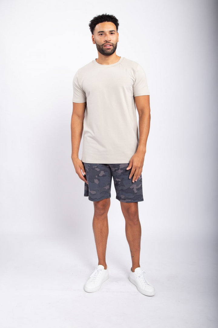 RIAN UNISEX CREW NECK TEE - GREY ICE