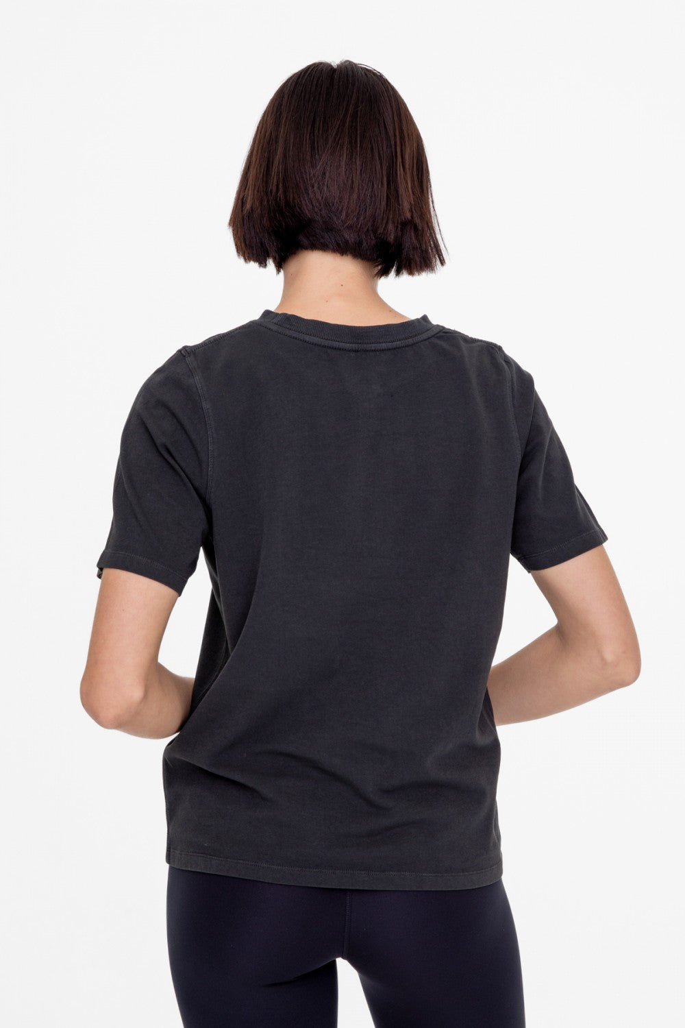 RITA BOXY FIT TEE - BLACK