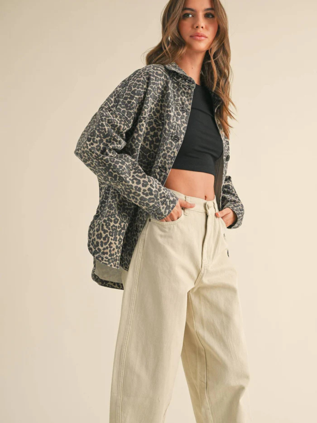 Roam Free Leopard Shacket