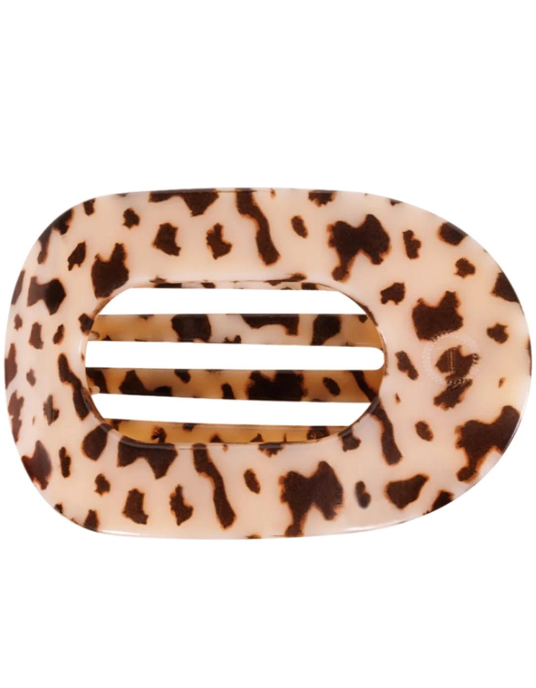 Jayden P Boutique - TELETIES Flat Round Clip - Blonde Tortoise / Small