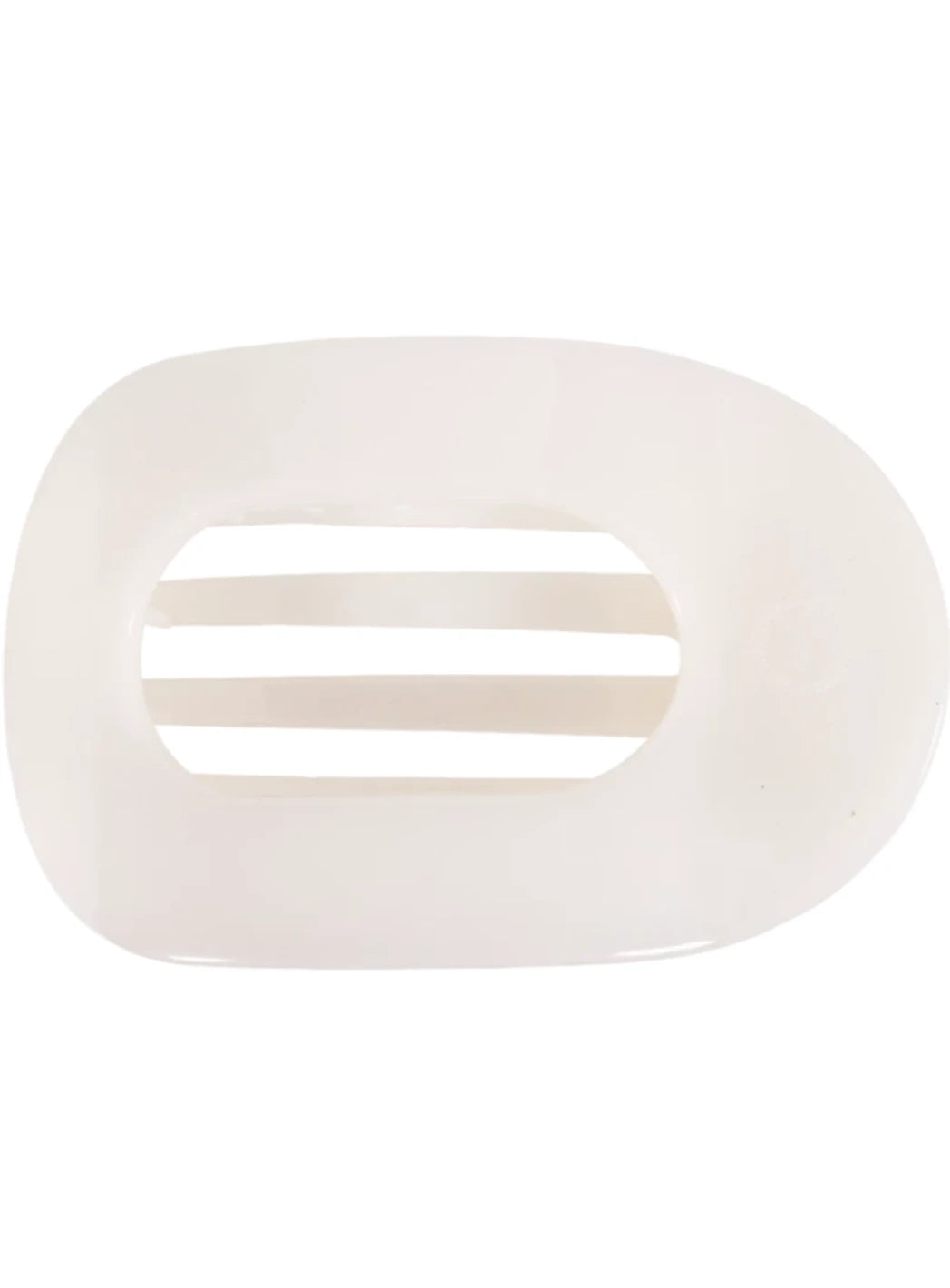 Jayden P Boutique - TELETIES Flat Round Clip - Coconut White / Small