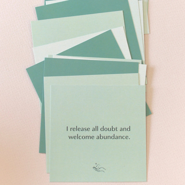 SHOWER AFFIRMATION CARDS - ABUNDANCE-JaxKelly-Jayden P Boutique