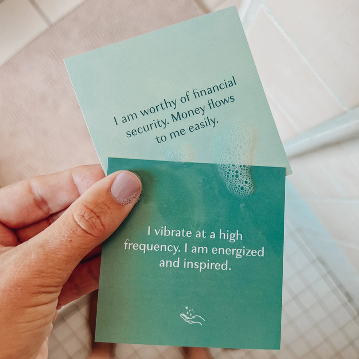 SHOWER AFFIRMATION CARDS - ABUNDANCE-JaxKelly-Jayden P Boutique