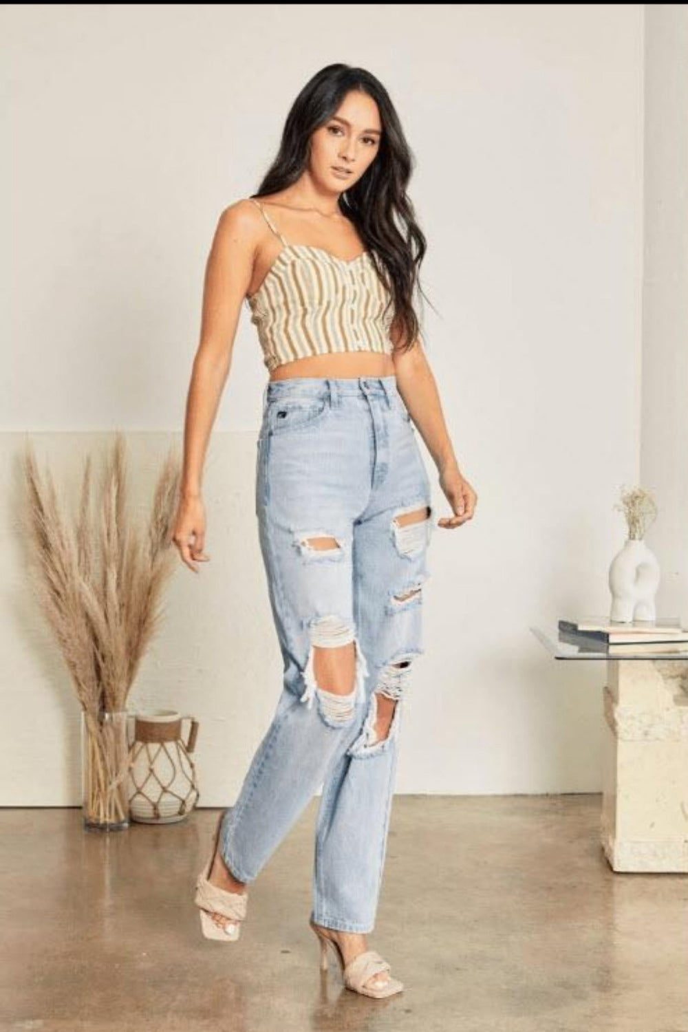 SUNSET HIGH RISE 90'S BAGGY DENIM-kan can-Jayden P Boutique