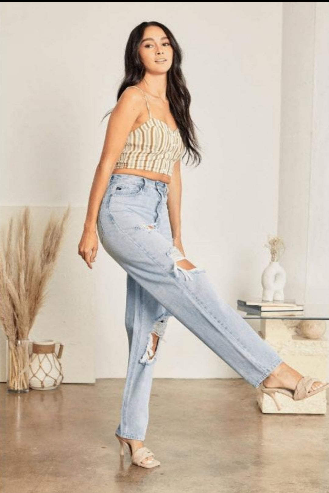 SUNSET HIGH RISE 90'S BAGGY DENIM-kan can-Jayden P Boutique