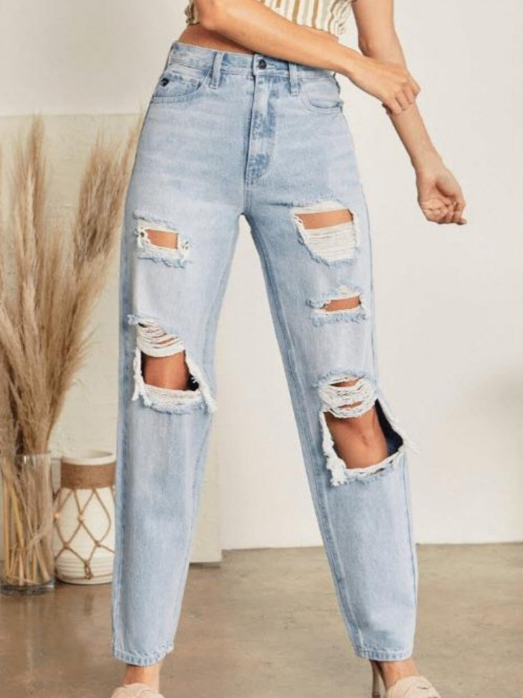 SUNSET HIGH RISE 90'S BAGGY DENIM-kan can-Jayden P Boutique