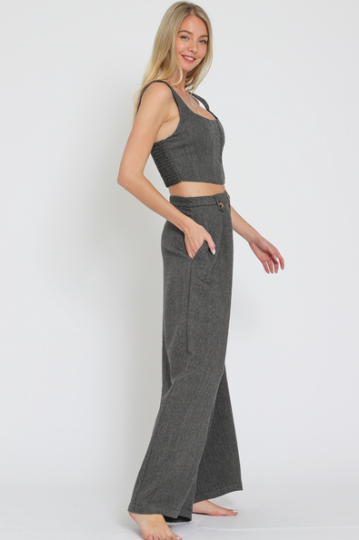 Fiona High Waist Long Trousers-PANTS-Jayden P Boutique