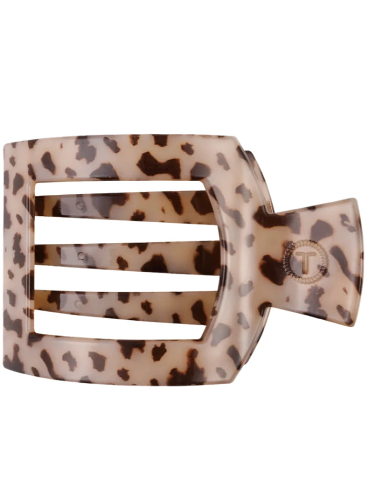 Jayden P Boutique - TELETIES - Flat Square Clip - Blonde Tortoise / Small