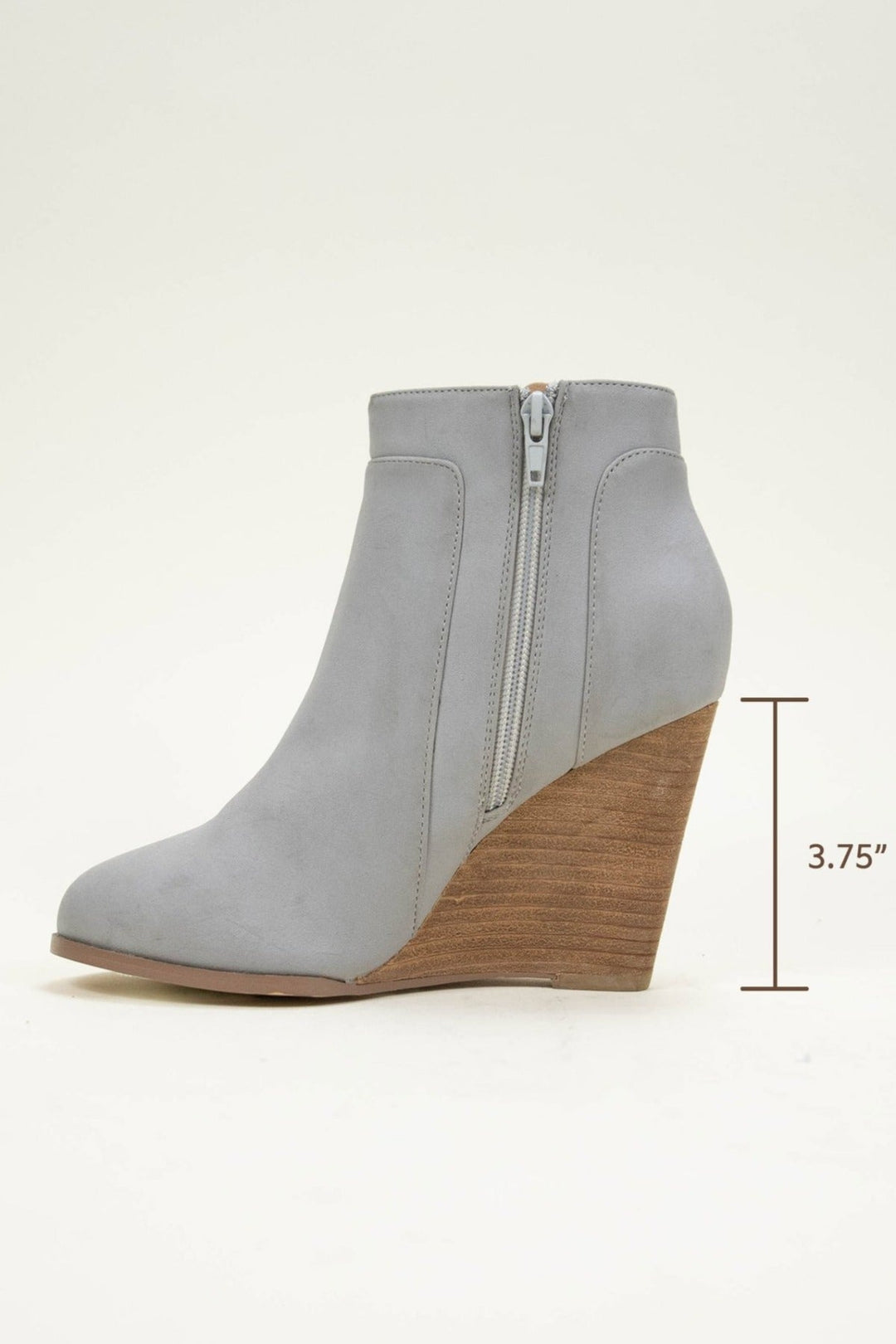 Sydney Faux Suede Wedged Bootie-CCOCCI-Jayden P Boutique