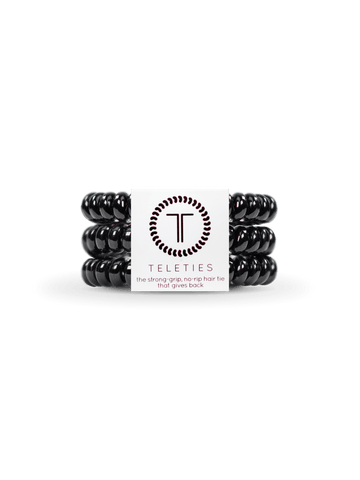 Jayden P Boutique - TELETIES Hair Ties - Small / Jet Black