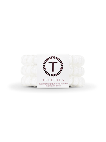 Jayden P Boutique - TELETIES Hair Ties - Small / Coconut White