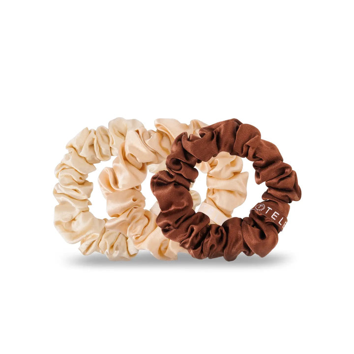 TELETIES Silk Hair Scrunchies-Hair Accessories-Jayden P Boutique