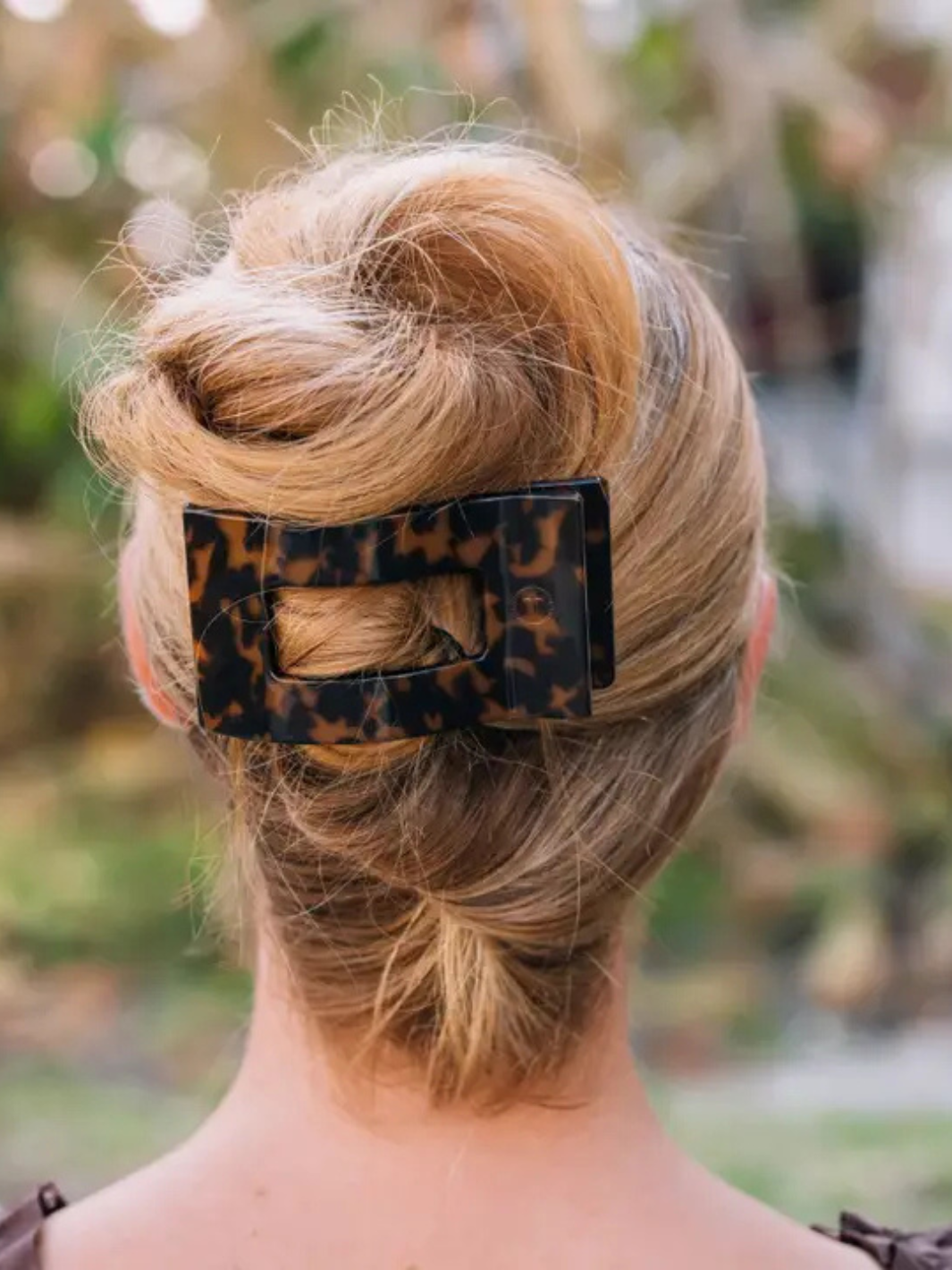 TELETIES - Flat Rectangle Hair Clip