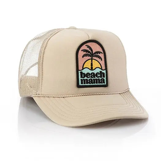 Local Beach Beach Mama Patch Trucker Hat