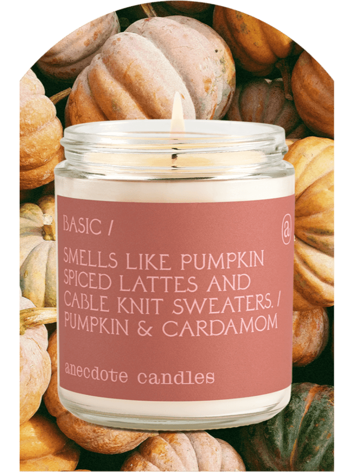 Anecdote Candles - Basic (Pumpkin & Cardamom) Glass Jar Candle - Jayden P Boutique