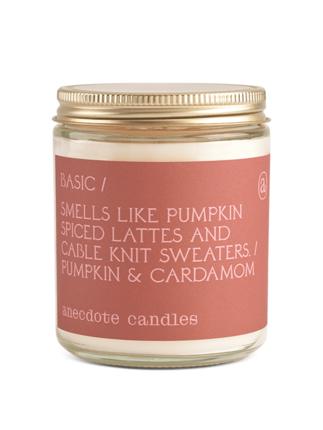 Anecdote Candles - Basic (Pumpkin & Cardamom) Glass Jar Candle - Jayden P Boutique