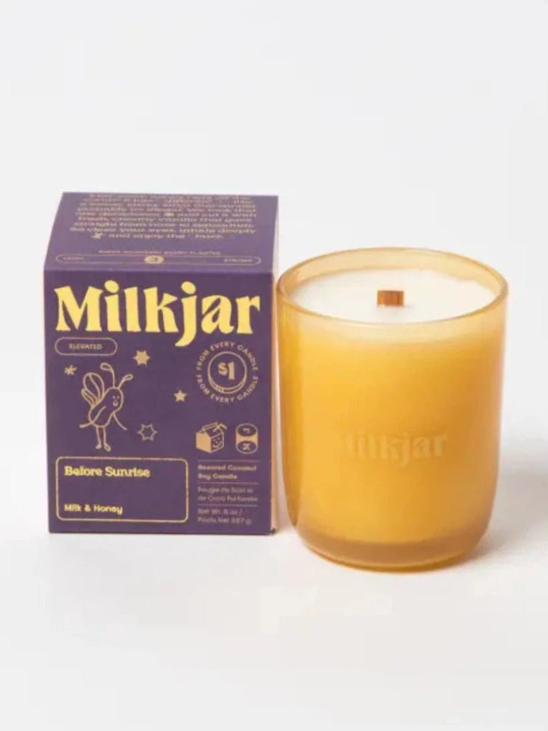 Before Sunrise - Milk & Honey Coconut Soy Candle - 8 Oz - Jayden P Boutique