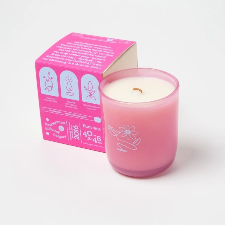 Bloom Essential Oil Coconut Soy Candle - 8oz - Jayden P Boutique