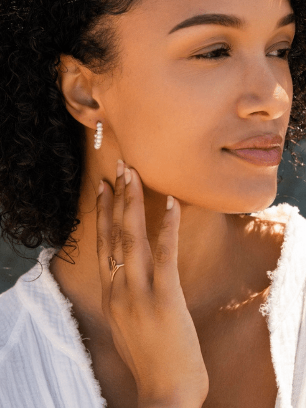 BOEM COLLECTION - The Tessa Pearl Hoops - Jayden P Boutique