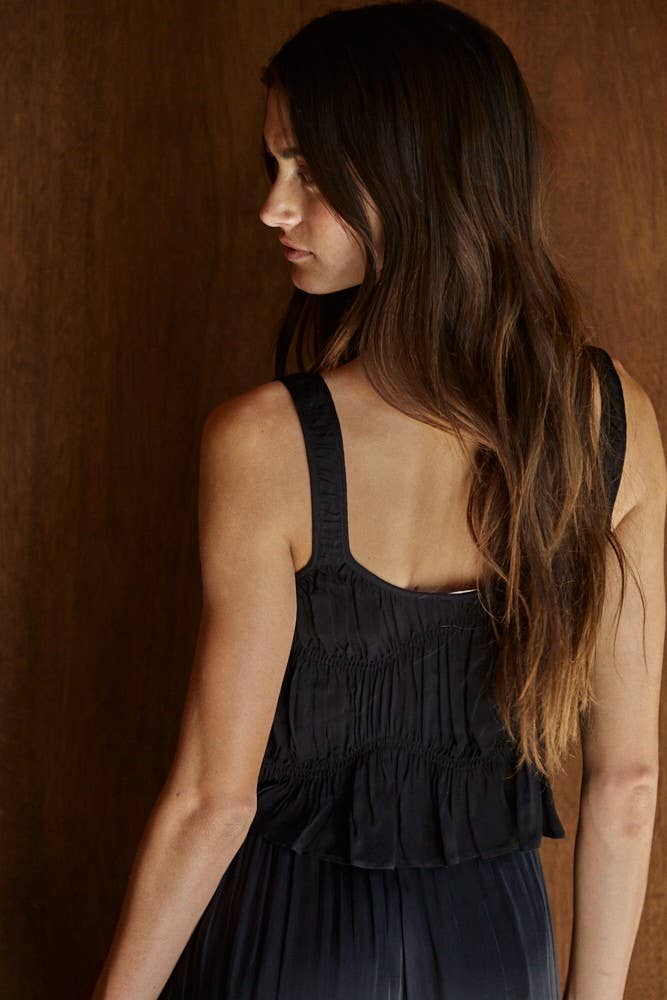 By Together | Women's | Selena Plunge V-Neck Smocked Top - Jayden P Boutique
