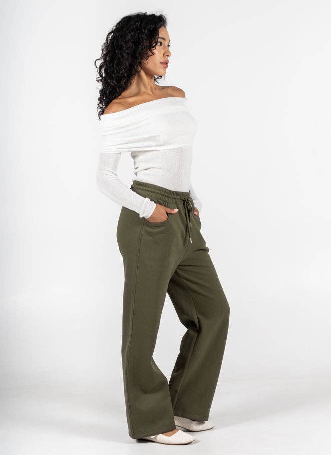 Fawna Fleece Wide Leg Pant