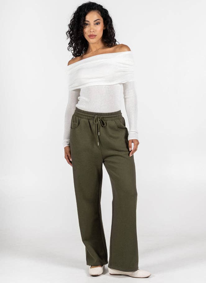 Fawna Fleece Wide Leg Pant