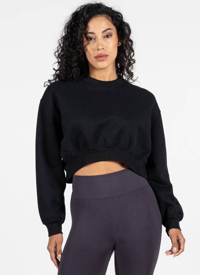 Mia Cropped Crewneck