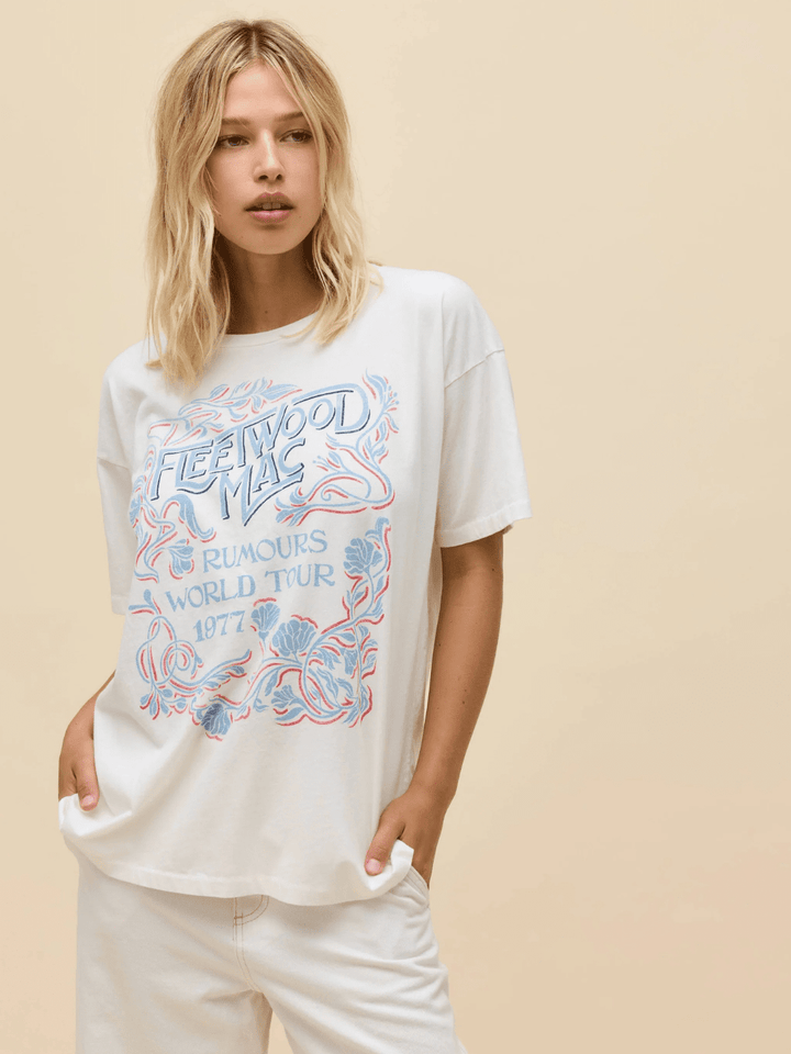 DAYDREAMER LA - Fleetwood Mac World Tour '77 Merch Tee - Jayden P Boutique