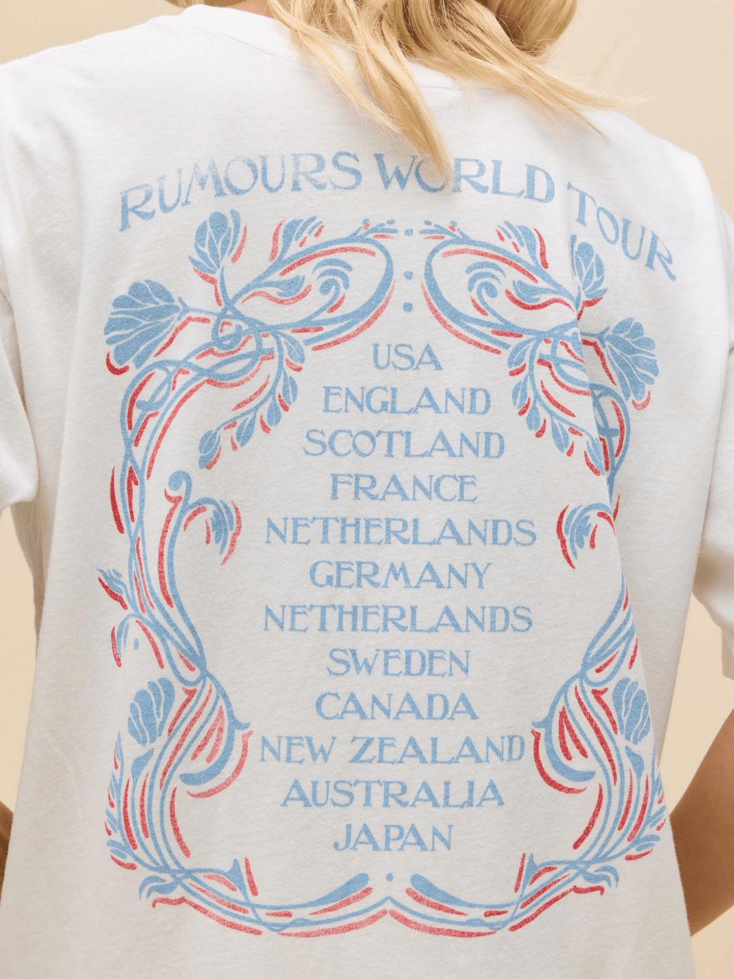 DAYDREAMER LA - Fleetwood Mac World Tour '77 Merch Tee - Jayden P Boutique