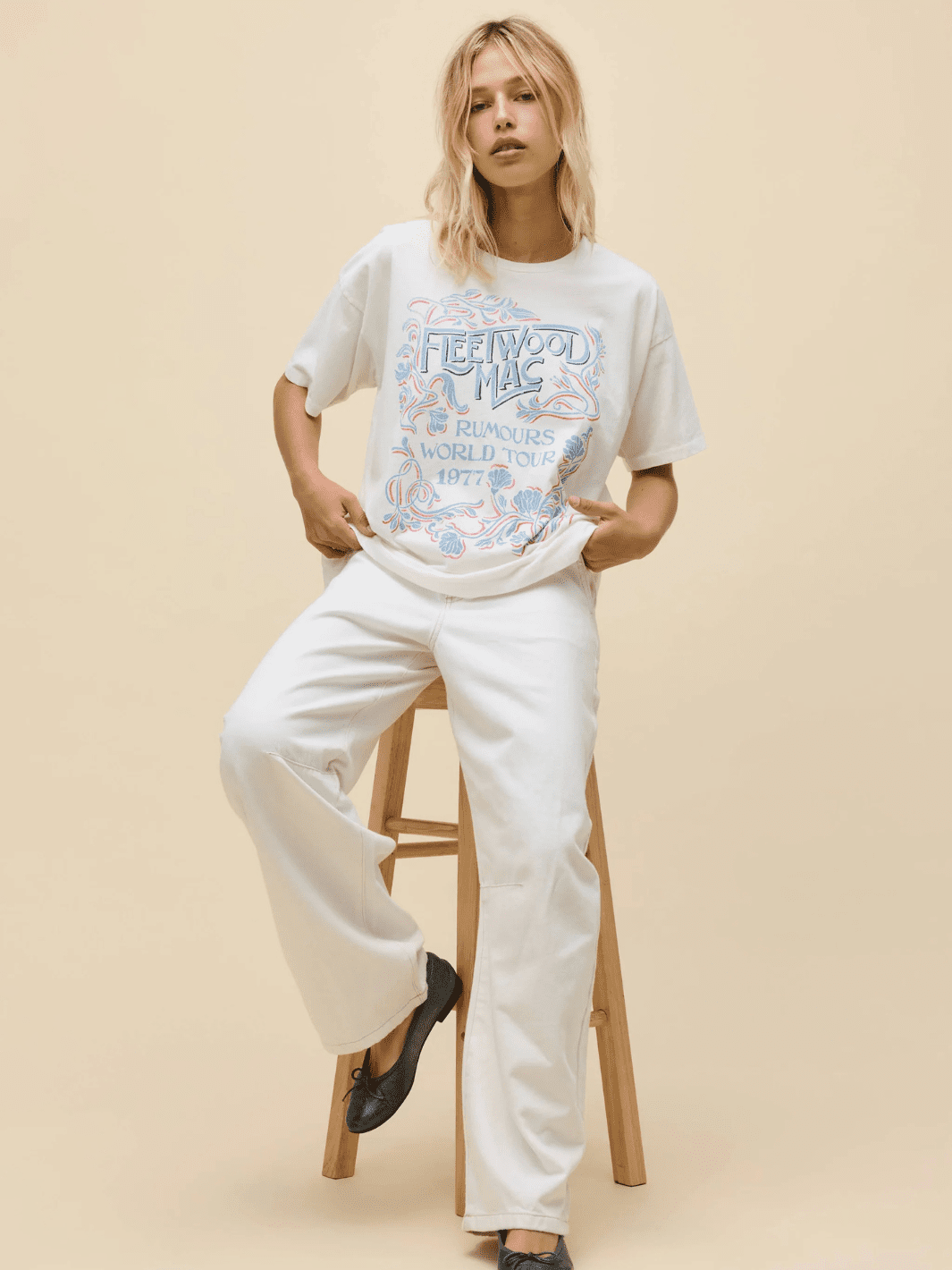 DAYDREAMER LA - Fleetwood Mac World Tour '77 Merch Tee - Jayden P Boutique