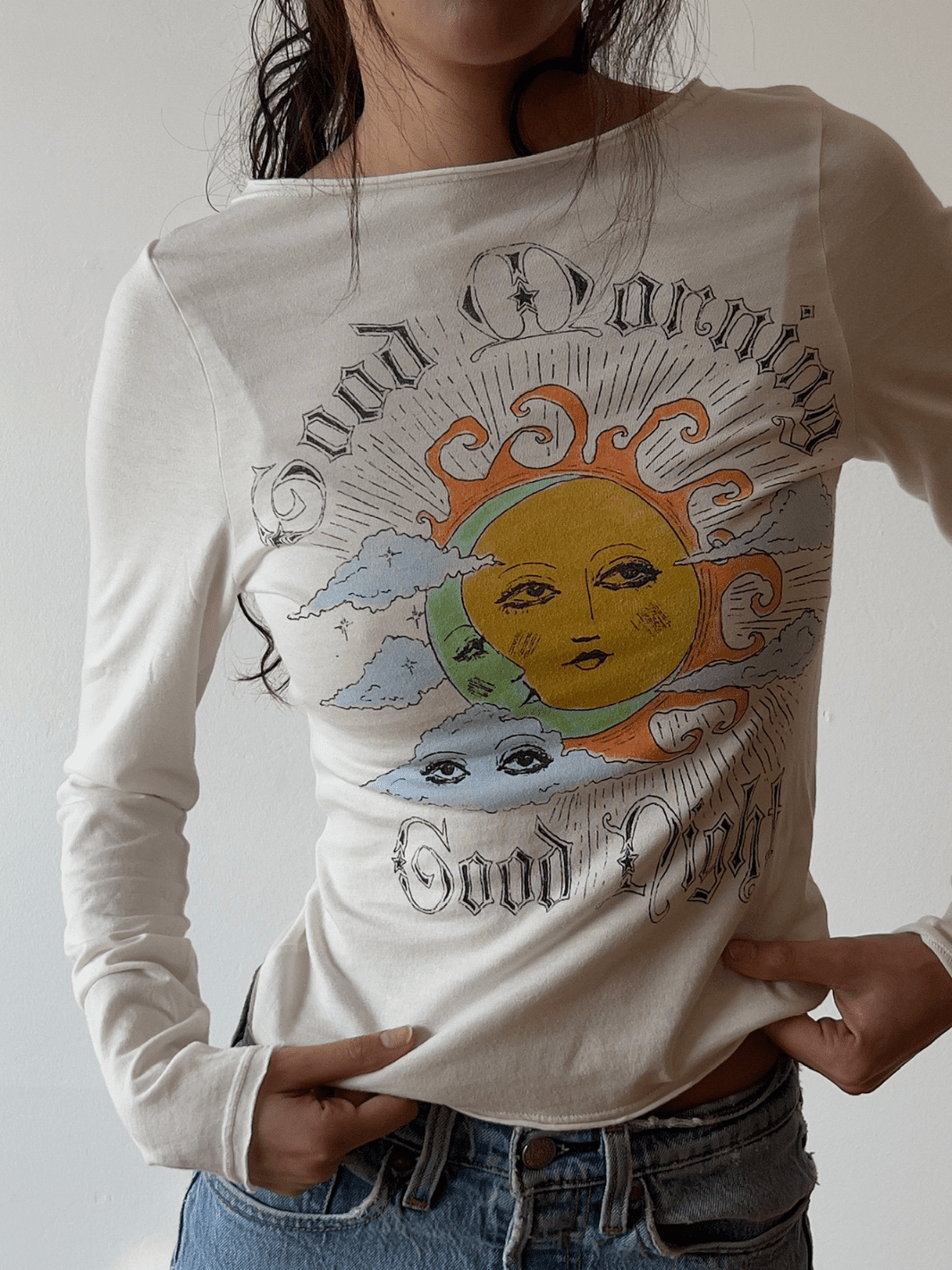 DAYDREAMER LA - Good Morning Good Night Boat Neck Long Sleeve - Jayden P Boutique
