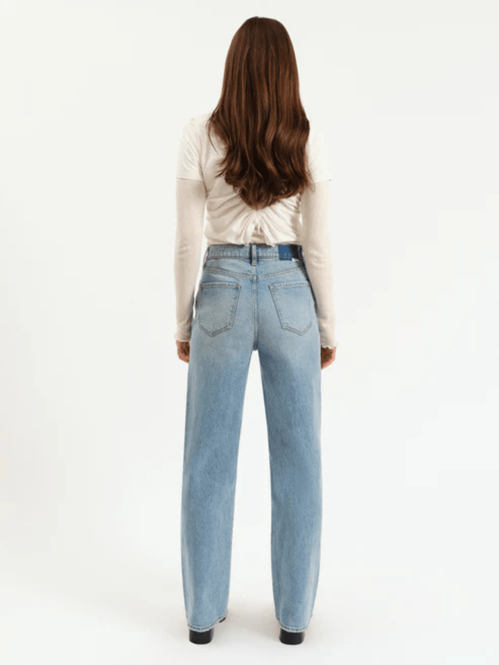 DAZE DENIM - City Straight High Rise Straight Leg Jeans - Jayden P Boutique