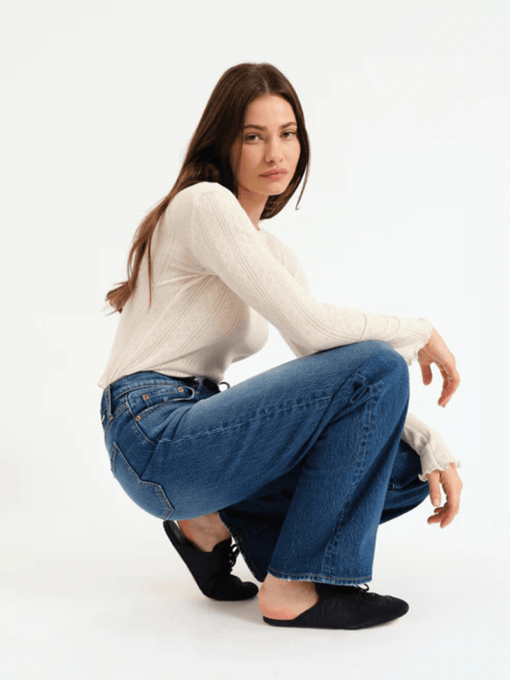 DAZE DENIM - City Straight High Rise Straight Leg Jeans - Jayden P Boutique
