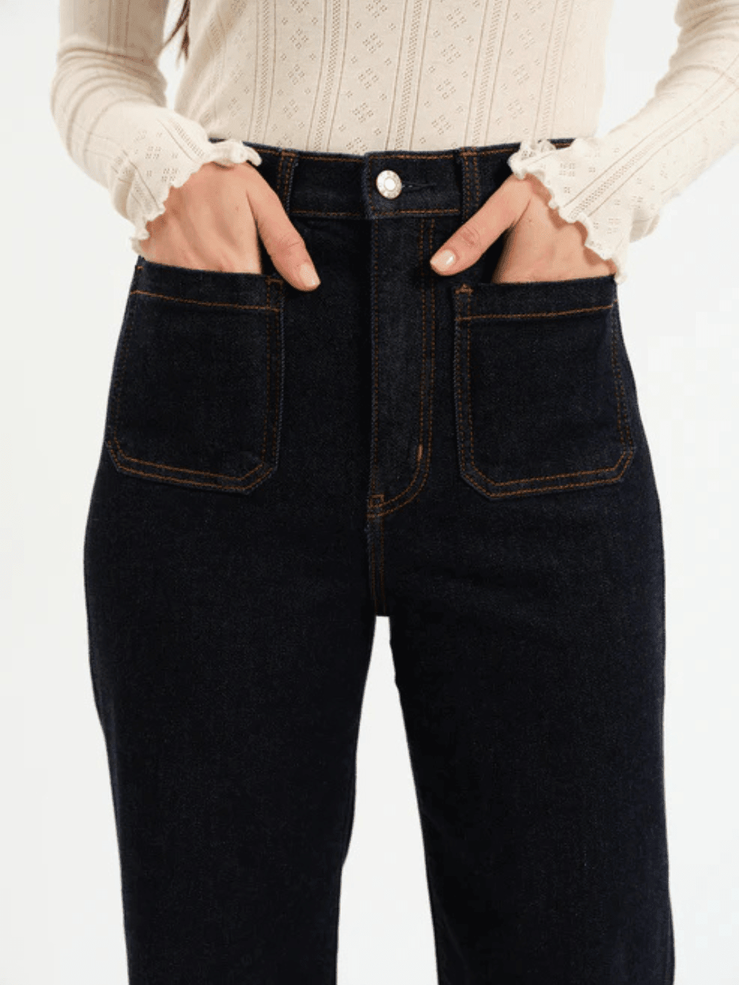 DAZE DENIM - Far Out High Rise Wide Leg Jeans - BLOOMING VINTAGE - Jayden P Boutique